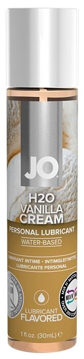 Ароматизированный лубрикант на водной основе JO FLAVORED VANILLA H2O - 30 МЛ.