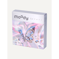 Контактные линзы MOODY Meta Pupil, Butterfly Dimension, 10 шт, R 8,6, D 0,0, grey&pink