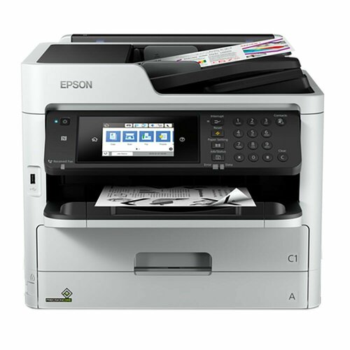 МФУ струйное монохромный Epson WF-M5799DWF A4 4800x1200 dpi 24 стрмин USB Wi-Fi NFC AirC11CG04401 7490600₽