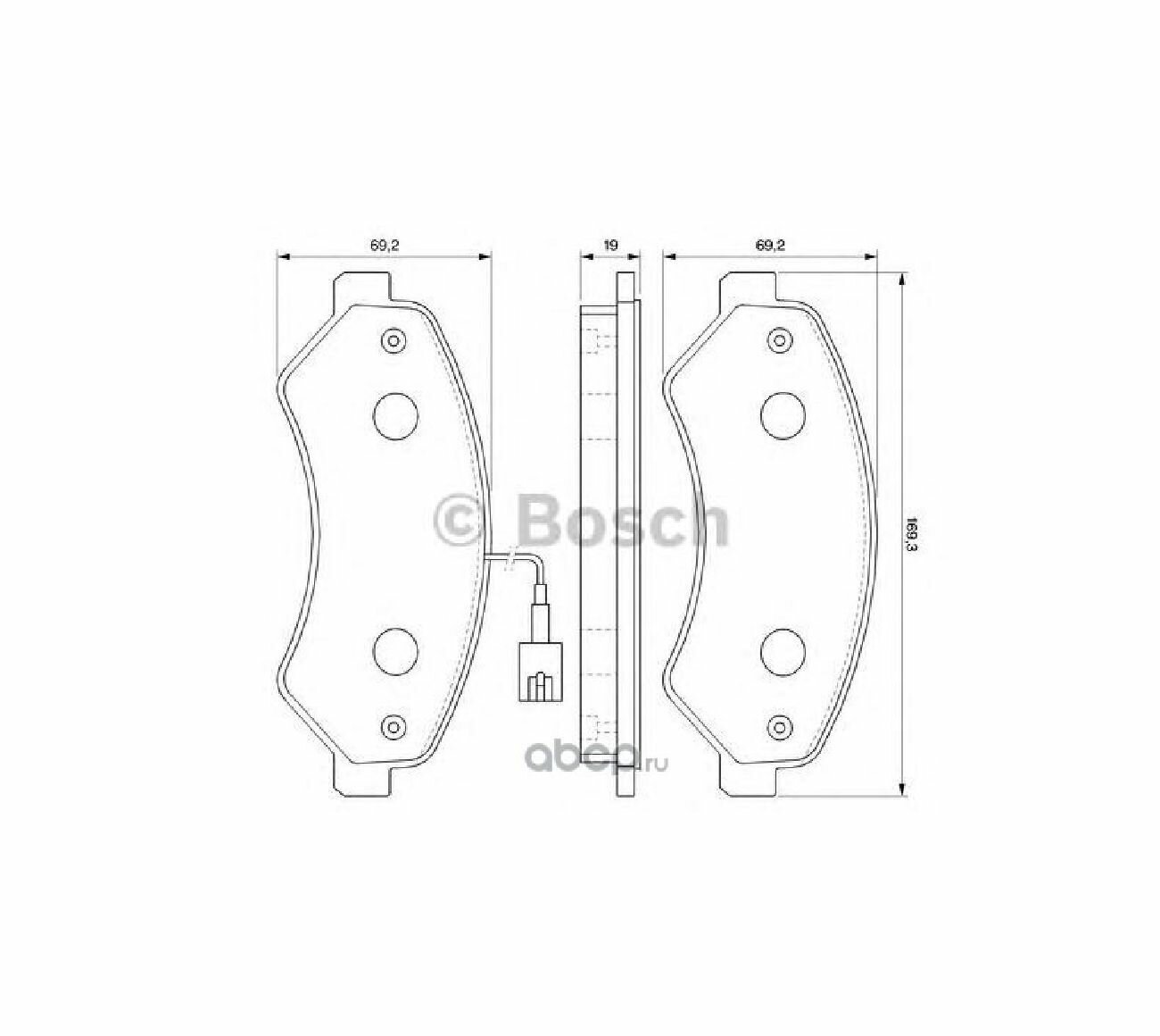 Тормозные колодки Bosch - фото №16