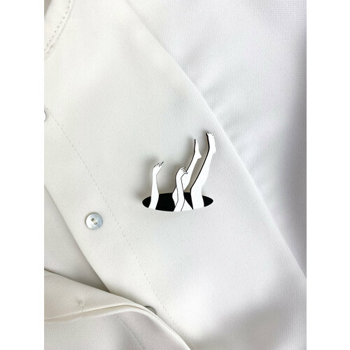 Брошь белый 409₽