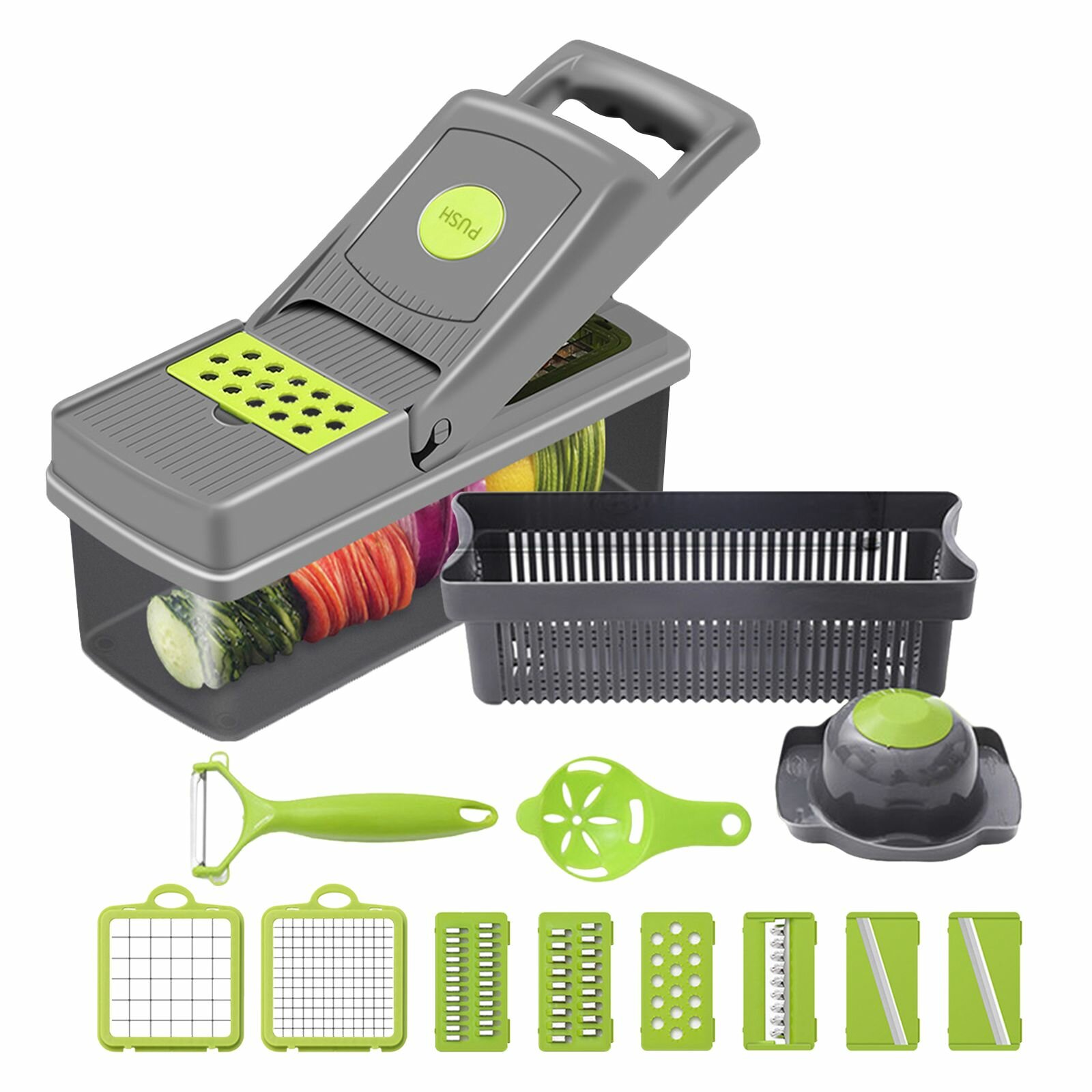 Многофункциональная овощерезка, ломтерезка Veggie Slicer 14в1 VS-01361