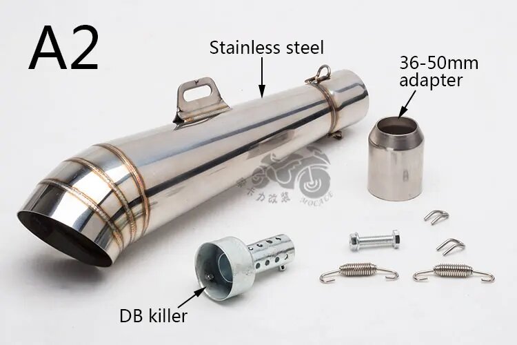 Универсальный глушитель выхлопных газов для мотоцикла yoshimura 51 мм дБ для FZ1 R6 R15 ZX6R ZX10 Z900 1000 CBR1000 GSXR1000 с дБ-убийцей 2