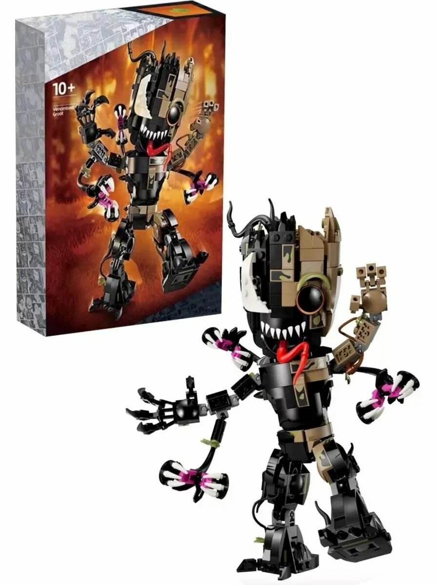 Конструктор Марвел Веномизированный Грут 630 деталей