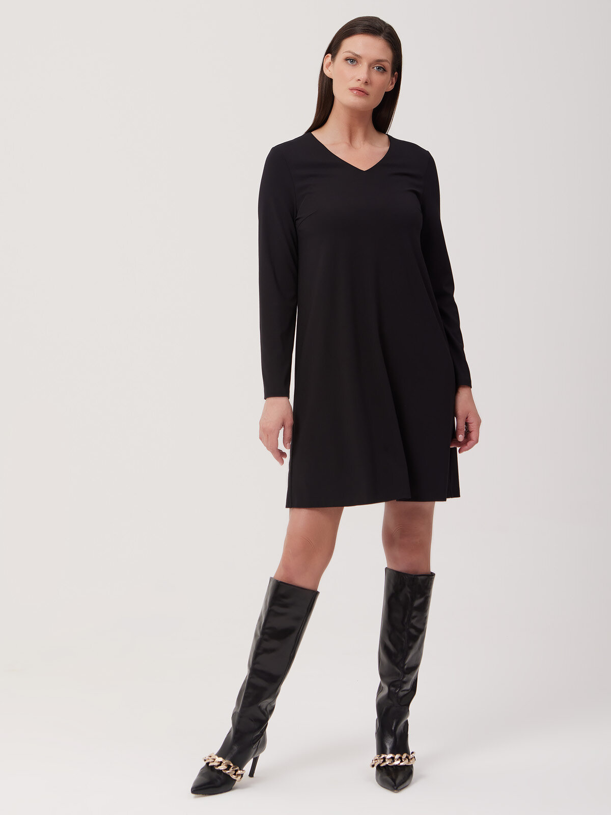 Платье ELEGANZZA, размер 50, black