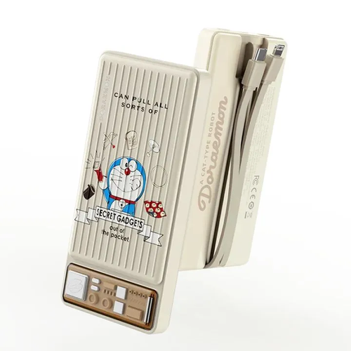 Внешний аккумулятор с авторским дизайном Doraemon P98 PD20W Power Bank with Cable 10000mAh бежевый
