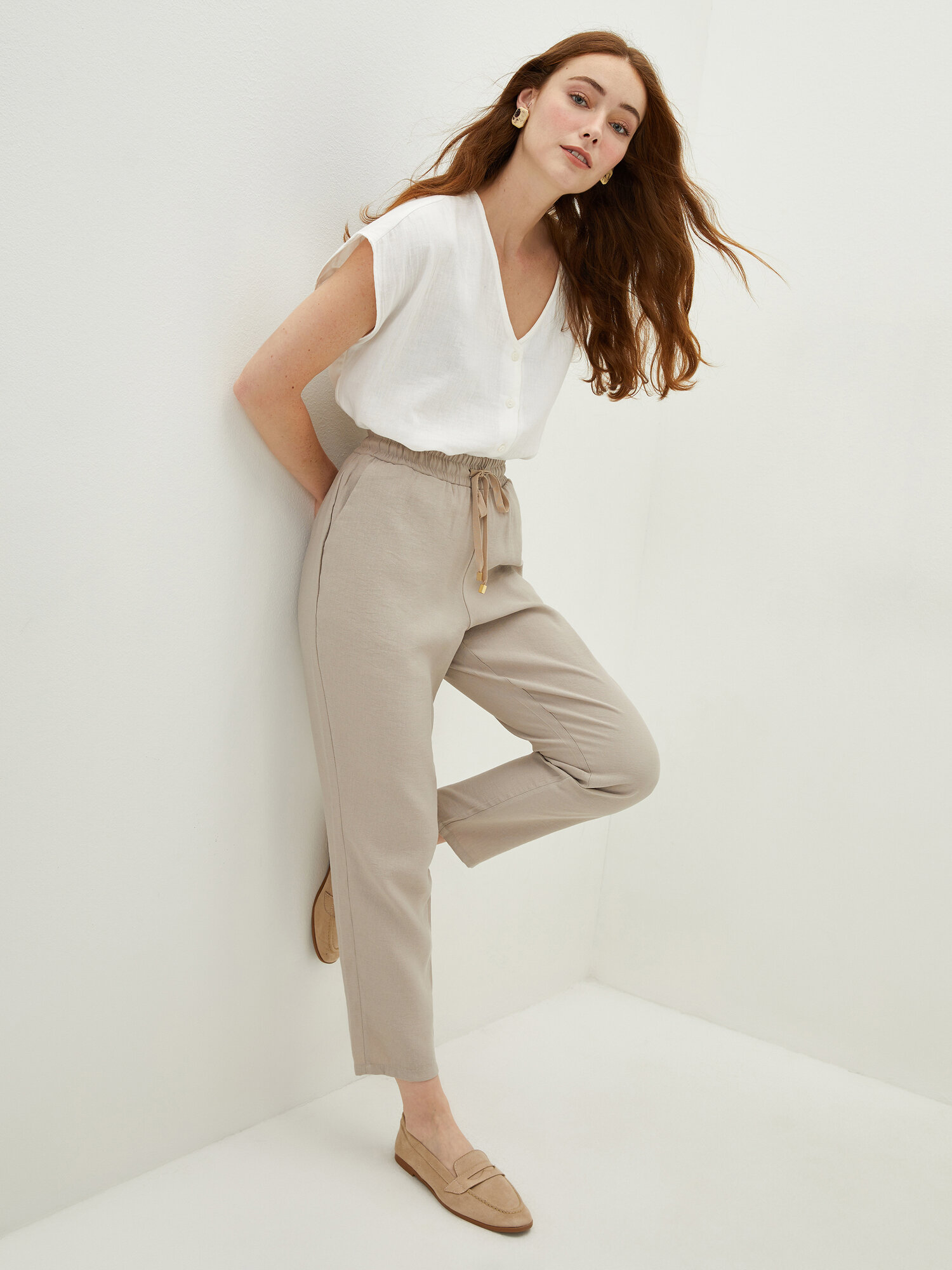 Брюки LC Waikiki, размер 46, beige