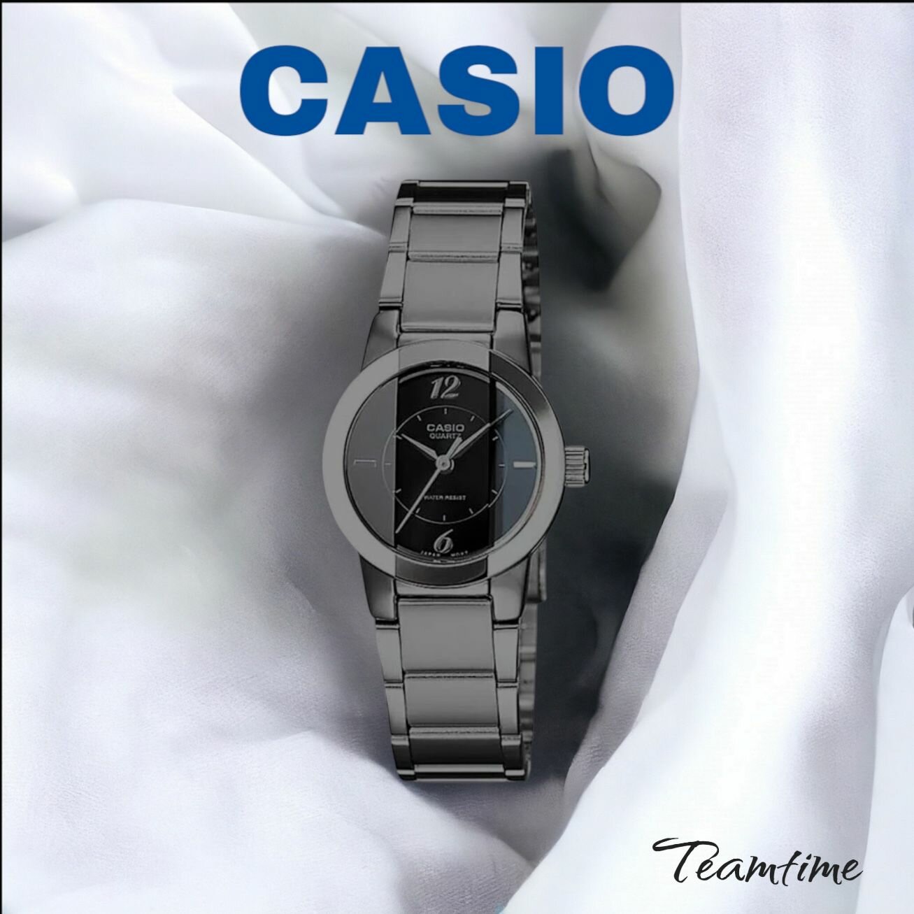 Наручные часы CASIO, серебряный, черный