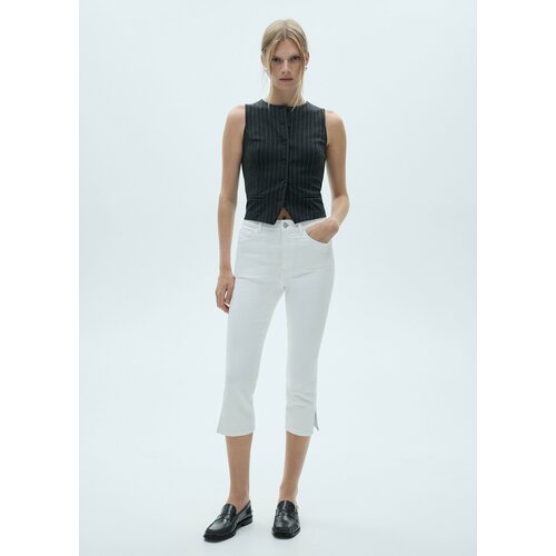 фото Джинсы mango outlet priscila, размер 32 eu, белый,