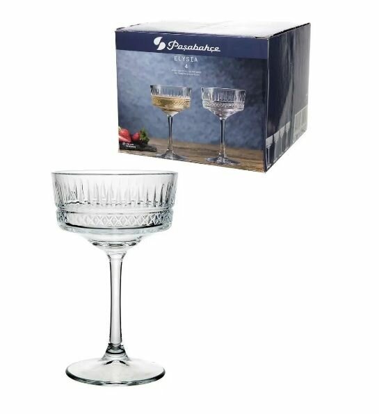 Набор бокалов Pasabahce Elysia, 260мл, стекло, подарочная упаковка, 4 шт — фото 1