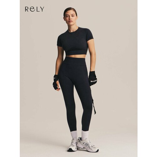 фото Легинсы rely, размер xl, черный/черный
