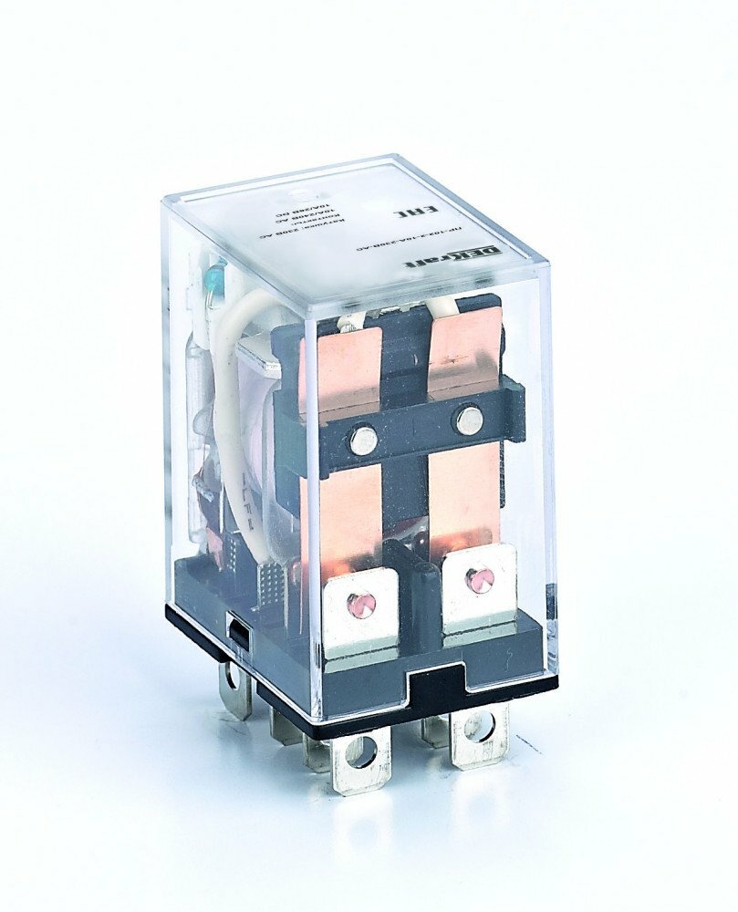 DEKraft Промежуточное реле 2 конт. с LED инд. 10А 12В DC ПР-102, DEKraft, арт.23903DEK