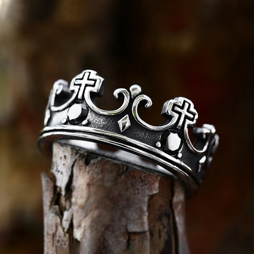 Кольцо RocKiss, серебряный