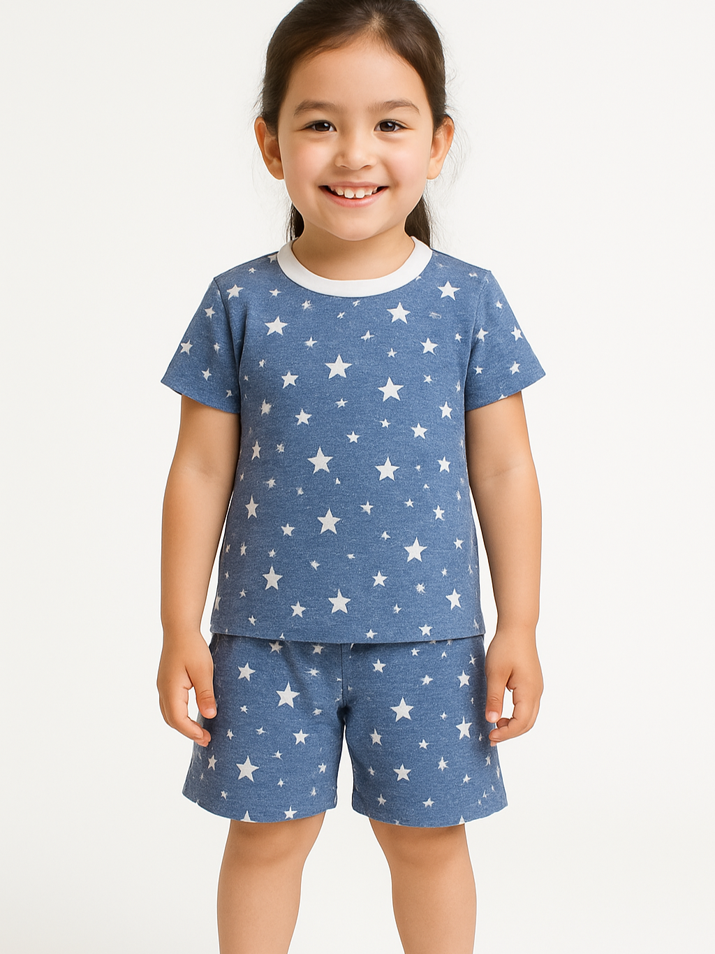 Комплект одежды DNZ, размер 122, синий/принт — фото 1