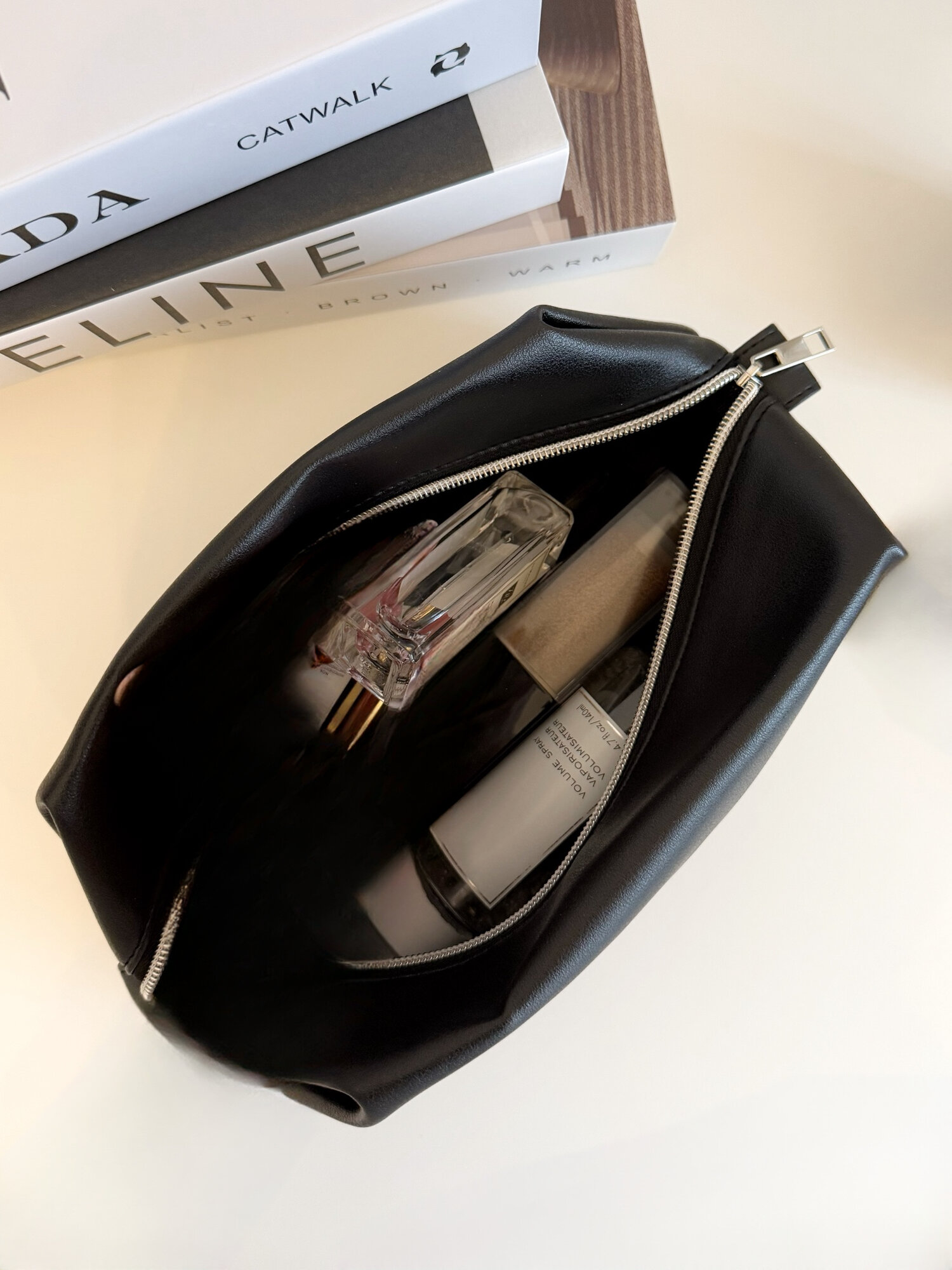 Косметичка ширина: 12 см., высота: 12 см., длина: 25 см., , черный — фото 1