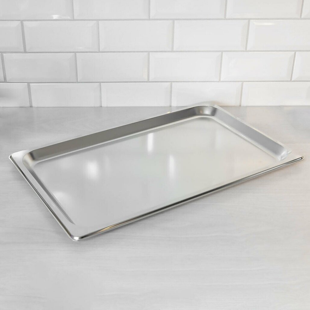 Гастроемкость 530×325×20 мм нержавеющая сталь, GN 1/1, прямоугольный, серебристый, лёгкий, гладкая поверхность