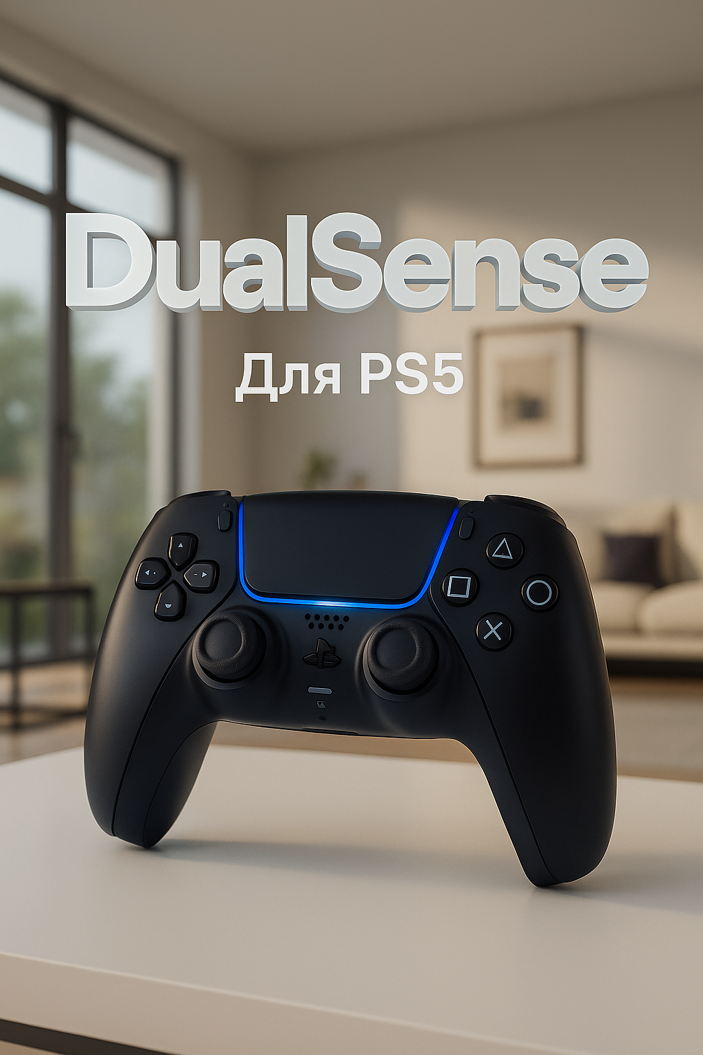 Геймпад Sony DualSense, для PS5, беспроводной, встроенный микрофон, тактильная отдача