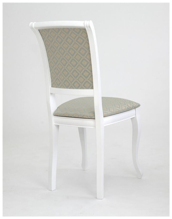 Стул "Дионис" (Белый/ ткань Santa Izumrud) — фото 1