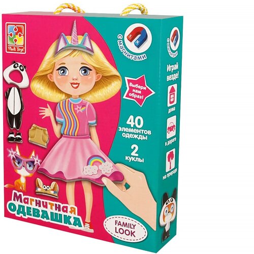 Vladi Toys Магнитная игра-одевашка Family look VT3702-17