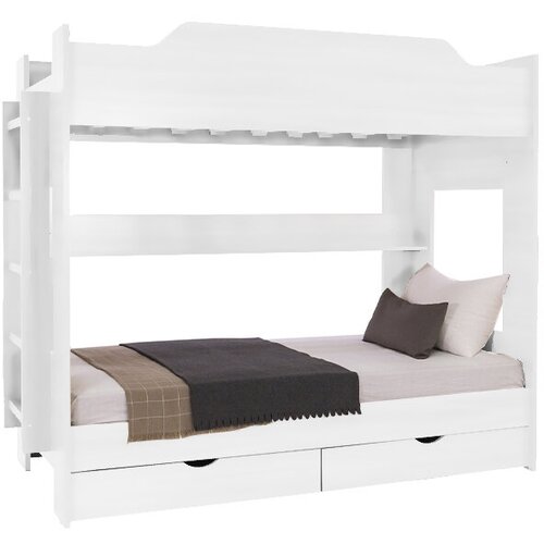 Кровать двухъярусная Боровичи-Мебель белый 205х97х173 см