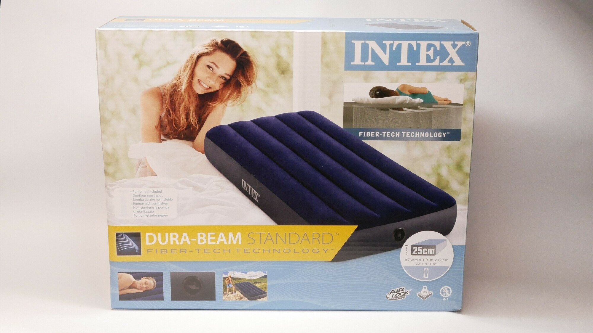 Intex Матрас надувной INTEX 76х191х25см - фотография № 4