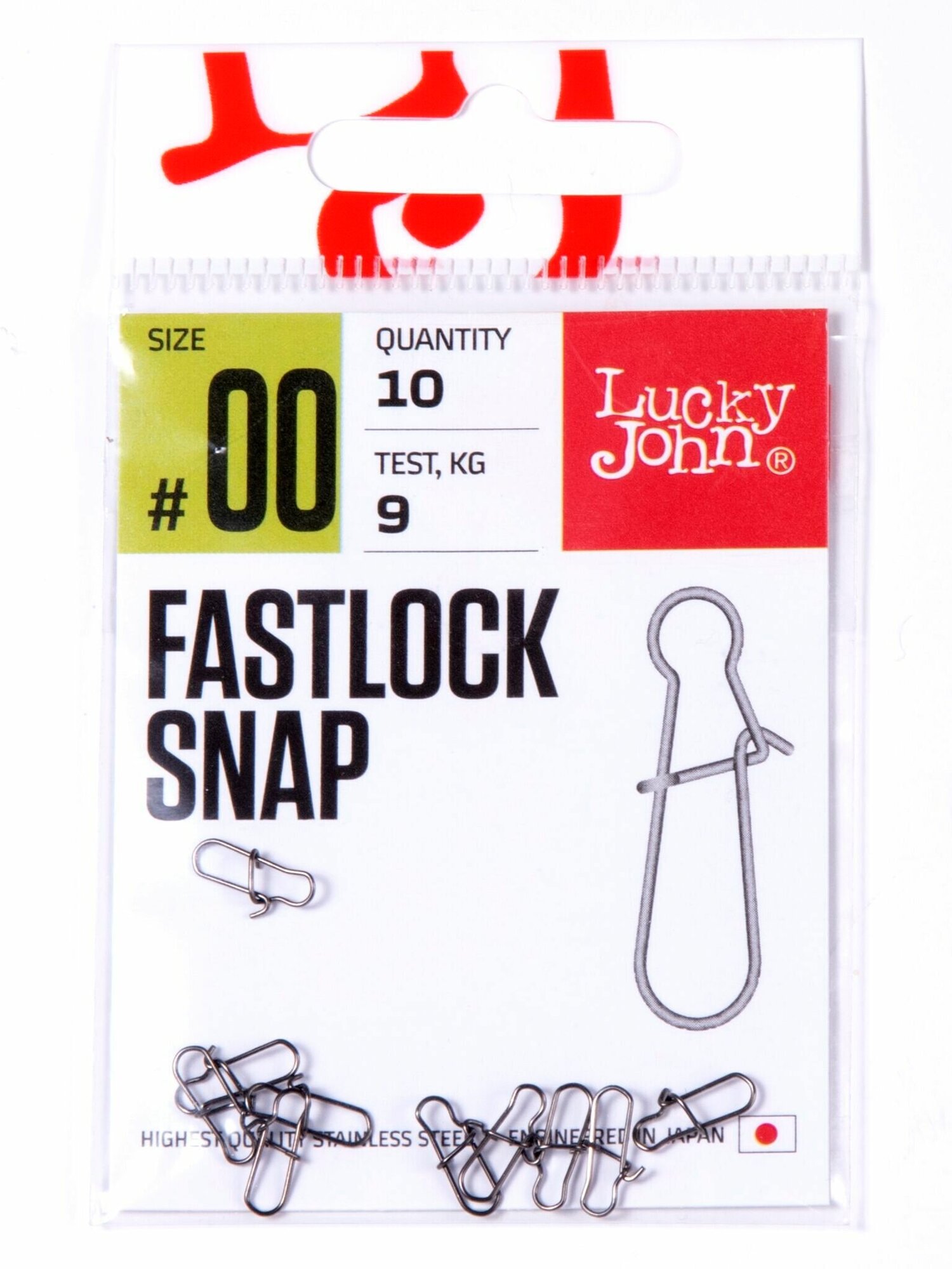 Застежки Lucky John Pro Series FASTLOCK SNAP 00 10 шт. 9 кг