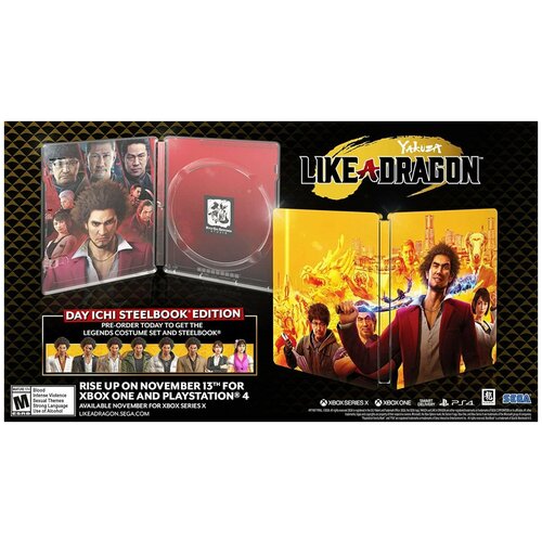 Yakuza: Like a Dragon Day Ichi Steelbook Edition Русская Версия (Xbox One/Series X) ps4 игра sony yakuza like a dragon day ichi steelbook edition