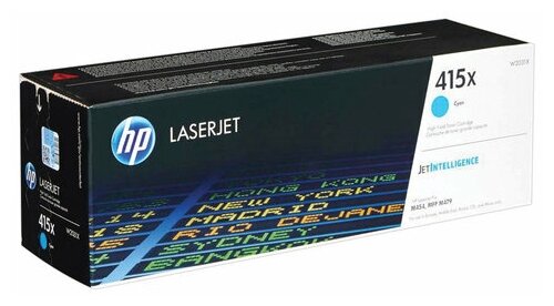 Картридж лазерный HP (W2031X) Color LaserJet M454dn/M479dw и др, №415X, голубой, оригинальный, ресурс 6000 страниц