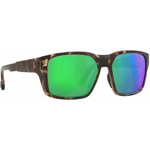 фото Солнцезащитные очки , спортивные, зеркальные, для мужчин, зеленый costa