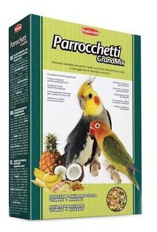 Padovan GrandMix Parrocchetti корм для средних попугаев Злаковое ассорти, 850 г.