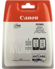 Комплект оригинальных картриджей Canon PG-445 (с черными пигментными чернилами), CL-446 (трехцветный)