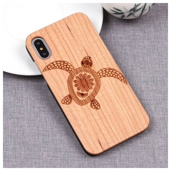 Чехол из дерева для iPhone X/XS, 010411