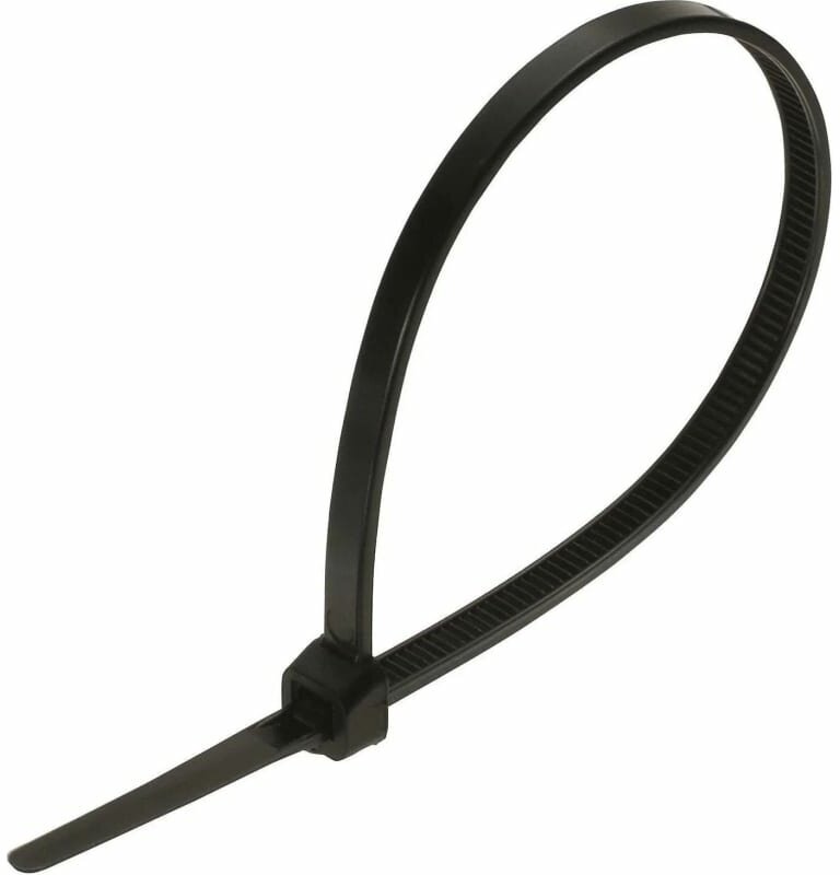 Стяжка кабельная черная 48х200мм (100шт) 