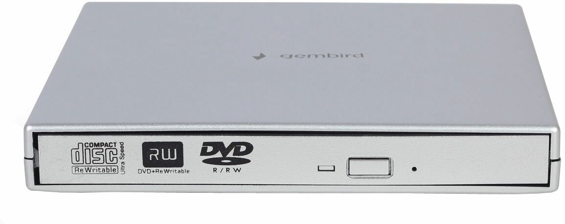 Внешний привод DVD Gembird DVD-USB-02-SV USB 20 серебристый