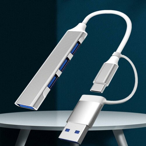 Разветвитель с 4 портами USB Type-C и кабелем OTG до 5 Гбитс 59400₽
