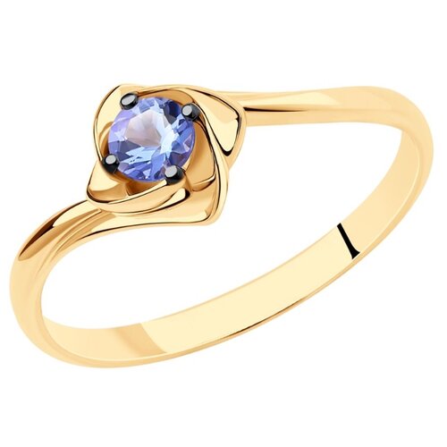 фото Sokolov кольцо из золота с танзанитом 6014145, размер 17