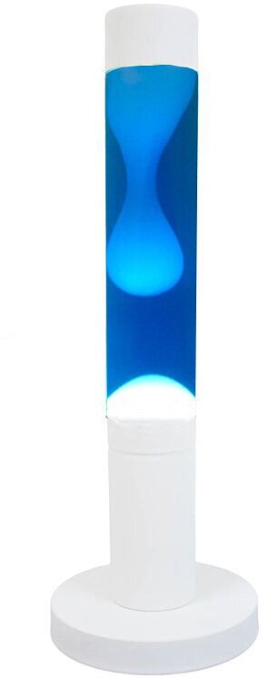 Лава-Лампа Pillar Белая/Синяя 39 см (белый корпус)