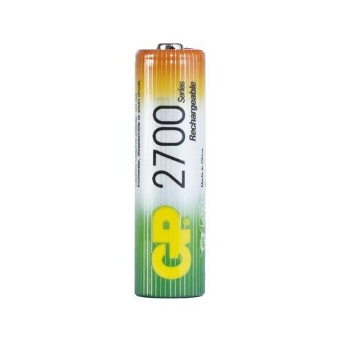 Аккумулятор Ni-Mh 2700 мА·ч 1.2 В GP Rechargeable 2700 Series AA, в упаковке: 1 шт. аккумулятор ni mh 2700 ма·ч 1 2 в gp rechargeable 2700 series aa в упаковке 10 шт