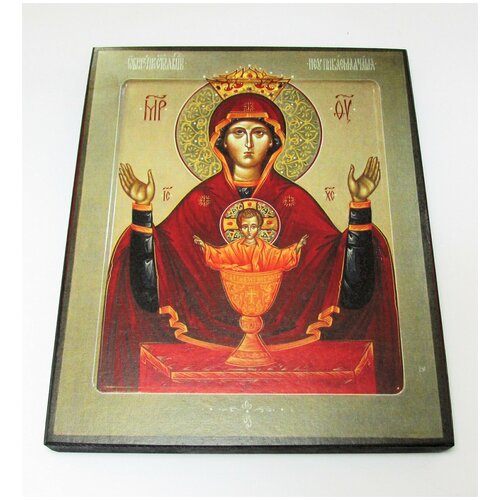 икона божия матерь тихвинская размер иконы 30х40 Икона Божия Матерь Неупиваемая Чаша, размер иконы - 30х40