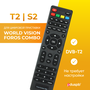 Пульт дистанционного управления (ДУ) для ТВ-ресивера (тюнера) World Vision Foros Combo T2/S2