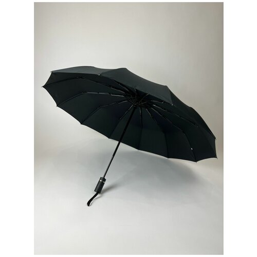 Зонт автомат мужской черный складной