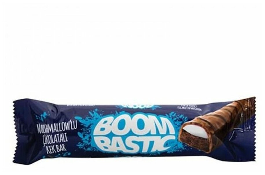 Батончик (кекс) Boombastic с какао и маршмеллоу 12шт по 40г - фотография № 1