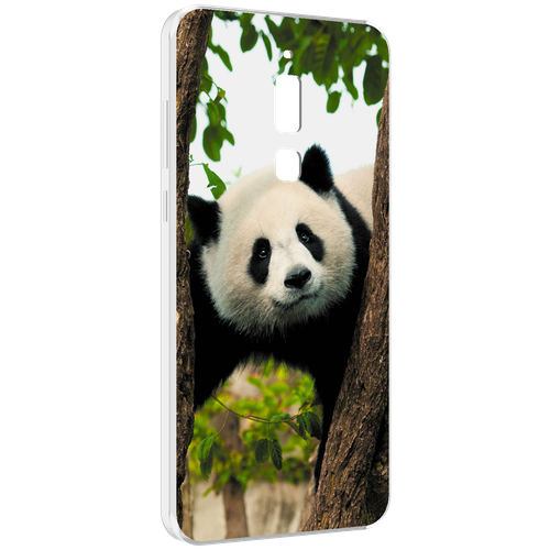 Чехол MyPads Панда-на-дереве для Meizu M6T задняя-панель-накладка-бампер чехол mypads огненная панда для meizu m6t задняя панель накладка бампер