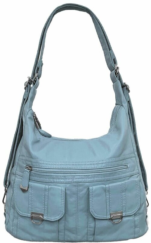 Сумка-рюкзак женская DOLPHIN БП-00003679, цвет- голубой