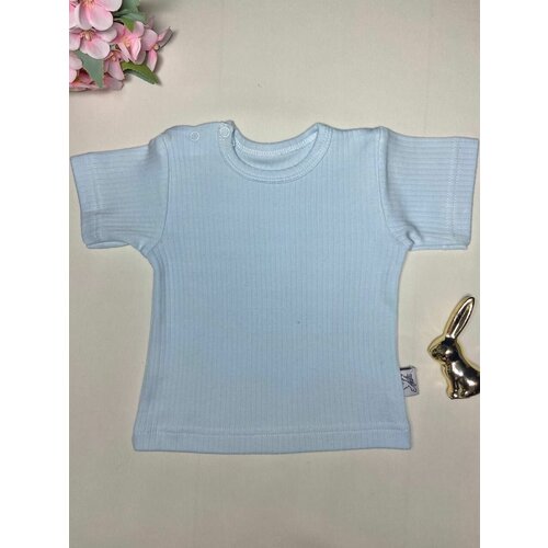 фото Футболка amelli, размер 6-9/80, голубой