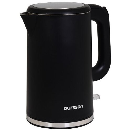 Чайник Oursson EK1731W/BL EU, черный чайник oursson ek1731w pl eu лавандовый