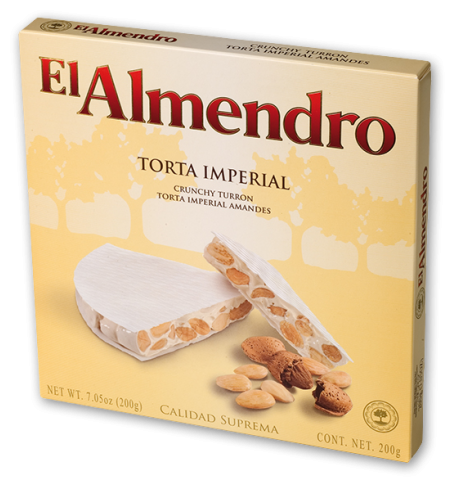 Хрустящий миндальный туррон Torta Imperial El Almendro 200г - фотография № 2