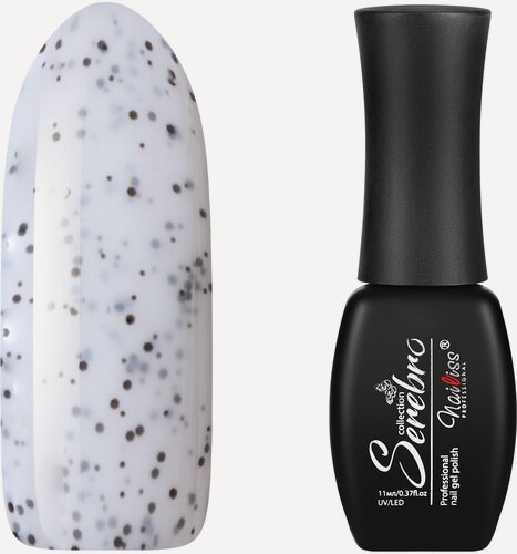 Изображение товара Гель-лак для ногтей Serebro перепелиное яйцо "Easter Eggs", пастельный белый, 11 мл