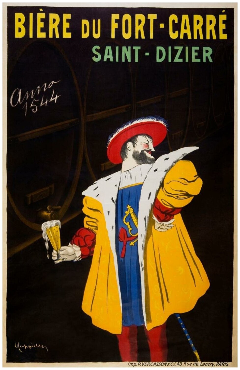 Постер / Плакат / Картина Рекламный плакат - Пиво Biere du Fort - Carre 40х50 см в подарочном тубусе