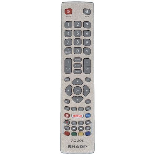 Оригинальный пульт LC-40UG7252E для телевизоров Sharp (NETFLIX) new original shw rmc 0121 for sharp aquos uhd 4k smart tv remote control lc 24dhg6001kf lc 32fi5342kf lc 32fi5442kf